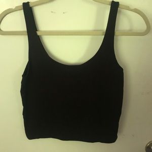 Cropped Black Forever 21 Tank Top